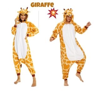 CANASOUR Adult Orange Giraffe Costume Size Large